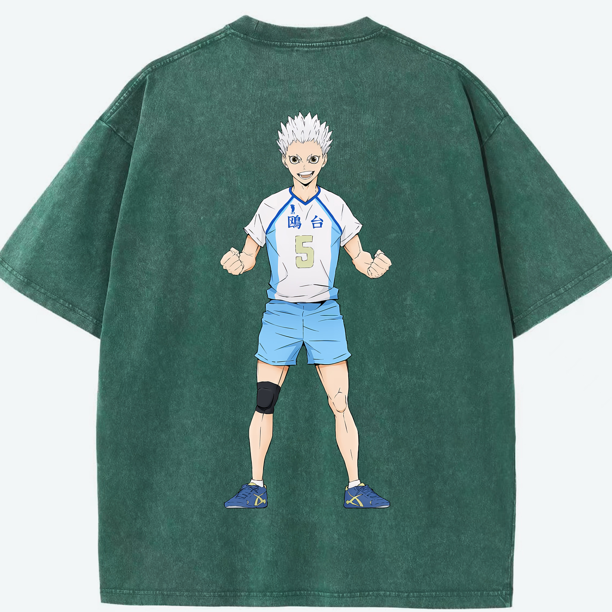 （画像用） ハイキュー!! Haikyu!! 綿100% ヴィンテージ風 半袖Tシャツ（背面プリント）